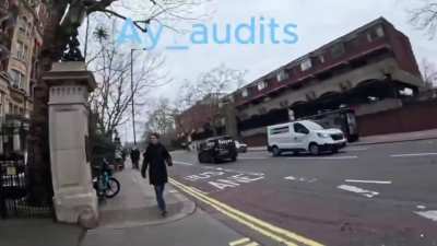 A British man tries to murder a man who was burning a Qu'ran in Knightsbridge, London