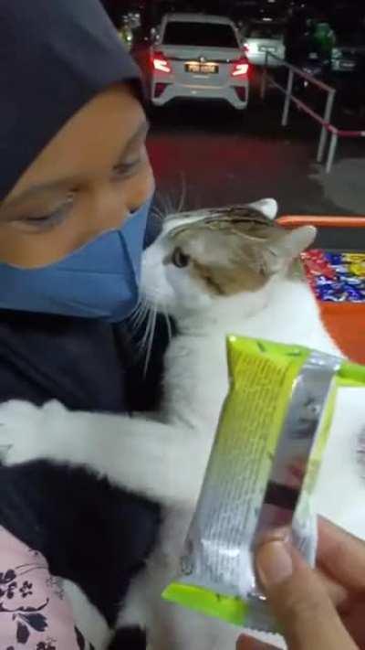 Don't take his snacks away!