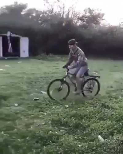 HMFT after I ride my bike into this bonfire