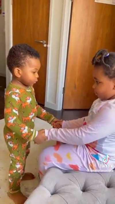 When a child is shown love, the child begins to mirror and return the affection.