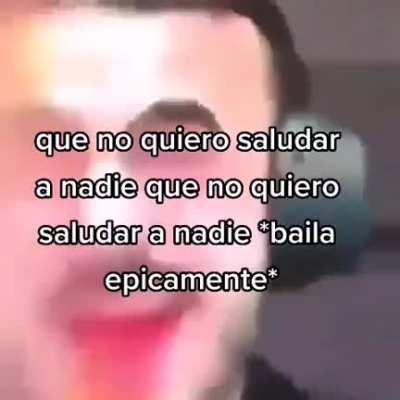 parece que no quiere saludar a nadie