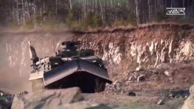 The universal armored engineering vehicle UBIM. Uralvagonzavod at Russia's Army 2023 expo