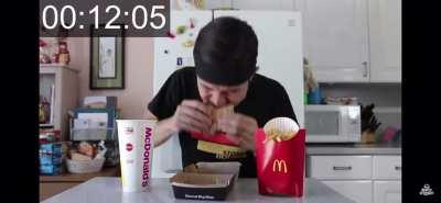 POV me eating the Travis burger