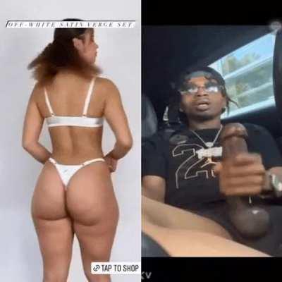 Black Thug tugging one out for a Learmann twin