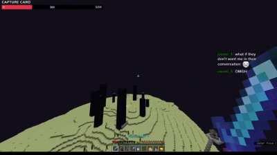 I almost died to the void in my hardcore world.