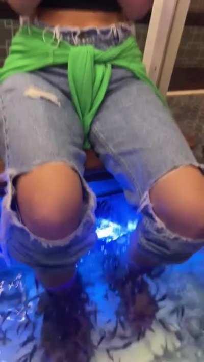 Foot fetish or fish fetish?