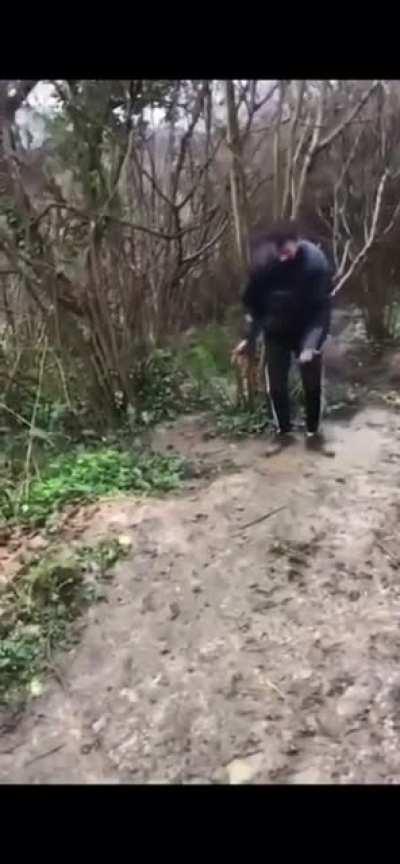 Taking a walk on an extremely muddy trail? You're going to have a bad time.