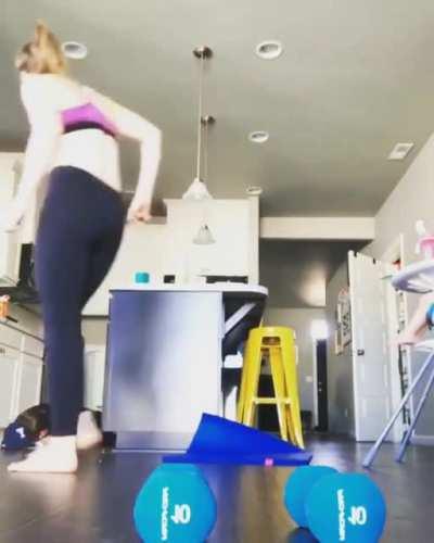 Trying to impress his girl