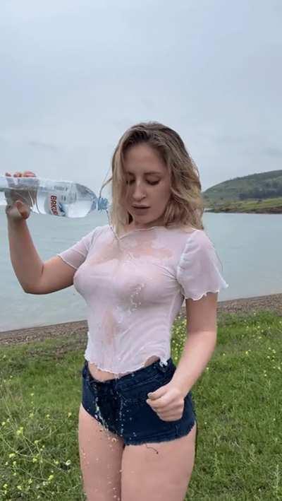 Water is wet and so is she