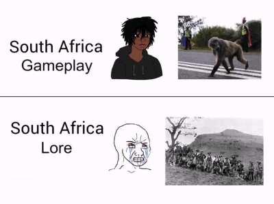 South Africa Gameplay vs South Africa Lore