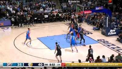 [Highlight] Jaren Jackson Jr. puts Kenny Hustle on a poster in his first game back