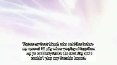 Ayaka wanters before her banner ends: