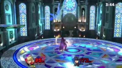 destroyed this marth with sour side b punishes ;)