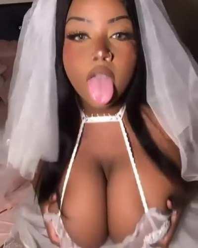 Bride in white