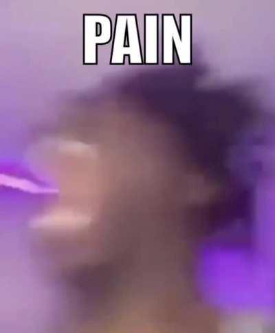 When you equip boots/ring of pain and you activate its effects.