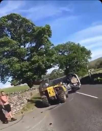 Teesdale farmer flips car that parked on his land. The farmer was later cleared by a jury of dangerous driving and criminal damage after going through “months of hell”