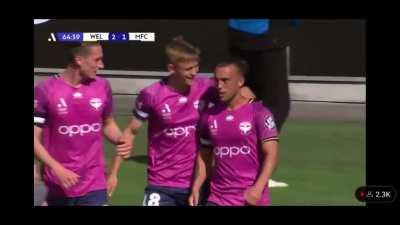 an absolute beauty of a free kick from Lewis