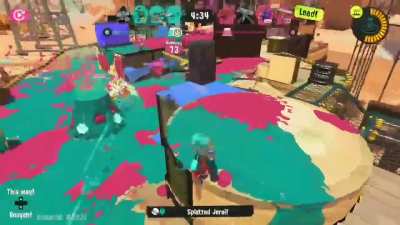Hit my VERY FIRST clip with a charger after 10 years of playing splatoon