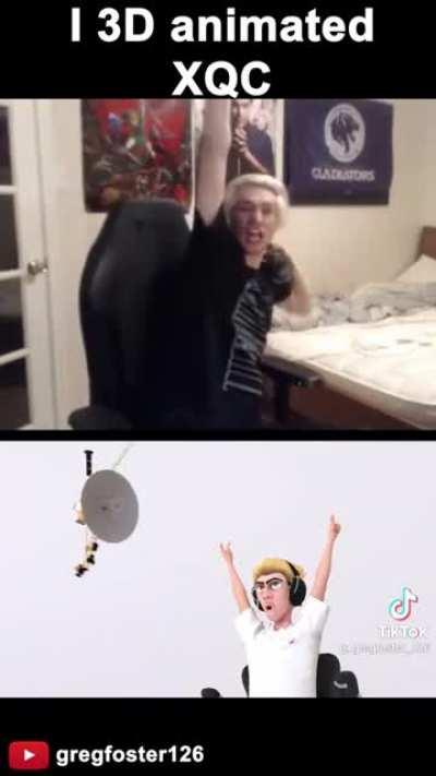 3D animated XQC