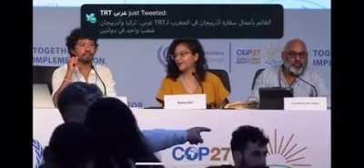 Sanaa talking about her brother Alaa Abdelfattah. #Cop27