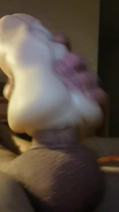 Decided to give my toy a cream pie! Felt soo good cumming inside!