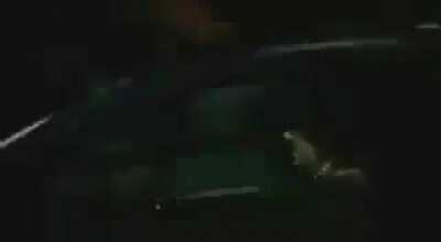 Watch terrorist die inside.