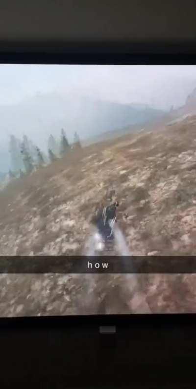 My attempt at the flying bike thingy went great!