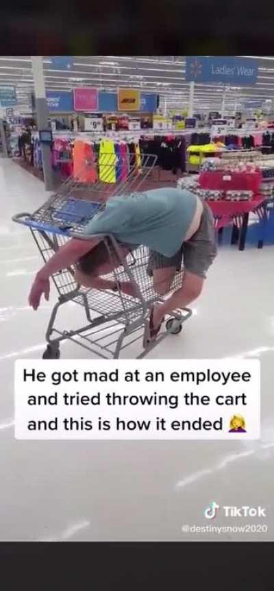 Geriatric gymnast freak out