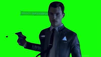 [GREEN SCREEN] Detroit Become Human - Connor walking Away 