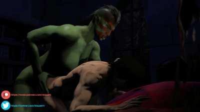 Orc Futa x Human Male Doggy [XIOPATH]