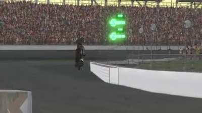 Count the spins. iRacing you need to have another look at the IR18 again...