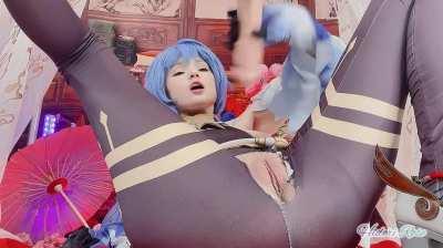 Ganyu having some horny fun , new video up on Mv Crush <3