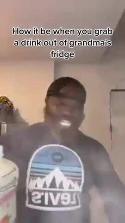 Grandma keeping that century milk