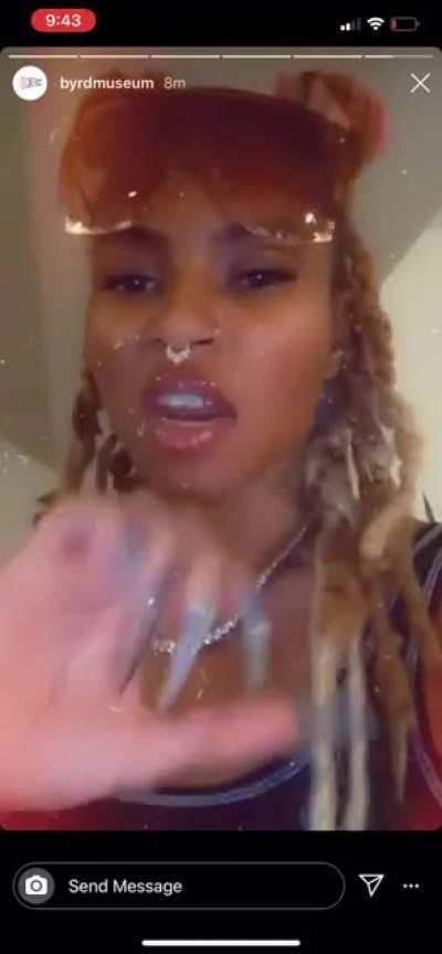 Brittney listening to new baby Pluto x future