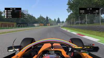 Albon didn't like being behind a McLaren