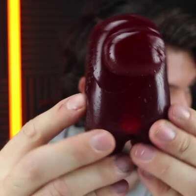 As requested I made a gummy crewmate with candy bone