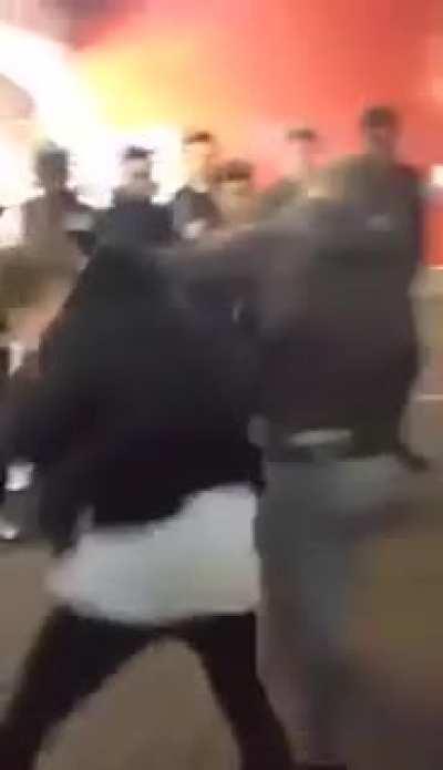 Dude with the black shoes was waiting for this day.