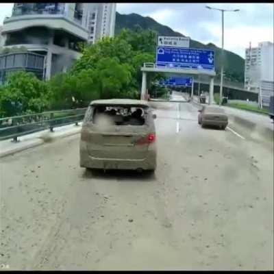 Brake checking a taxi
