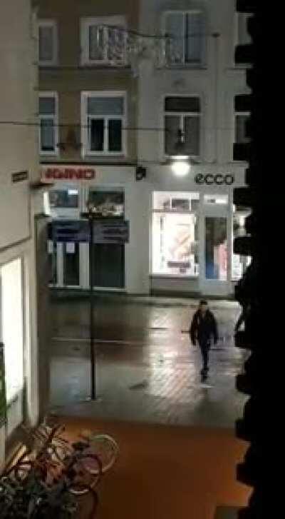 Mild vandalism in Dutch riot