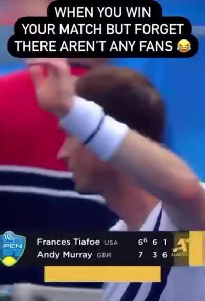 Just another tennis match during COVID