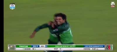 Final moments , Pak vs Afg 2nd odi. 