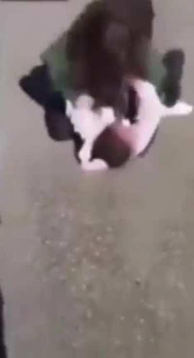 Girl starts a fight but gets her ass handed to her