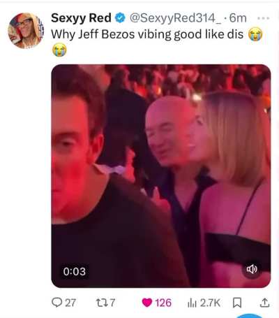 Jeff Bezos vibing to Sexy Red 