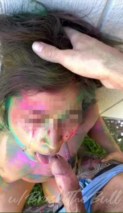 Things got quite eventful during our Holi celebration😏