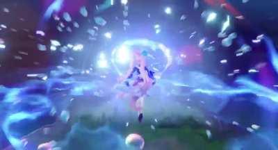 Does Kokomi sustain fall damage while she's falling into water and her burst is up?