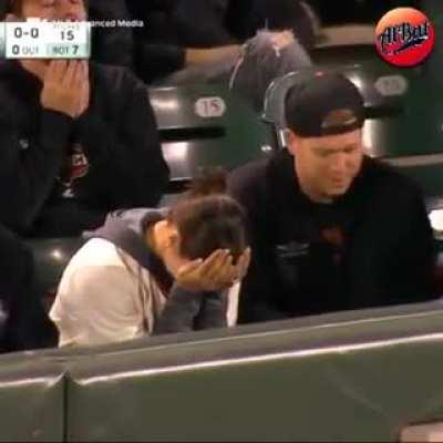 The guy behind him was being a total bro. We feel ya, man.