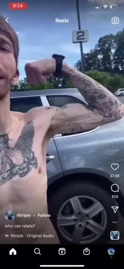 “Why am I shirtless?”