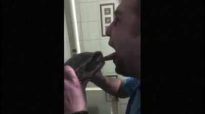 trying to kiss a turtle