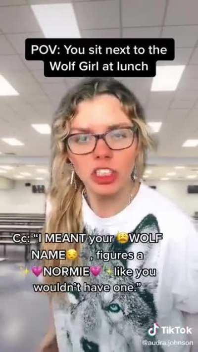 Satire but still cringe.