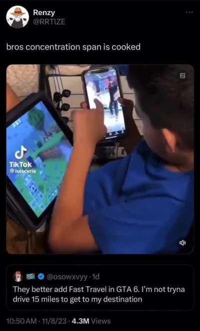 Attention span in a frying pan